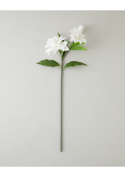 Lily Tek Dal Yapay Çiçek 70 cm Fildişi