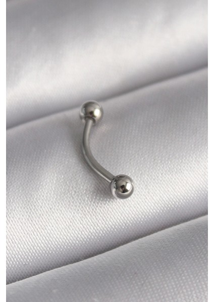 316L Çelik Gümüş Renk Topçuk Model Piercing - Modern Çözüm - Zarif Tasarım