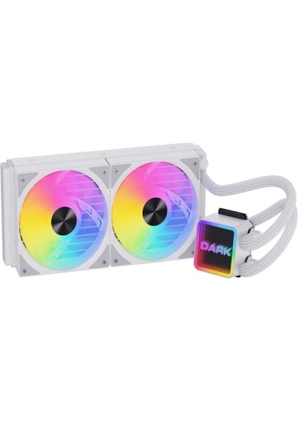 Ontech - Dark DKCCW247W Aquaforce W247 240MM Argb Ledli Sıvı Soğutma Beyaz