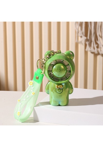 Yeşil Mini Fan, USB Şarjlı, 12X6, Sürpriz Hediye, Askılı Tasarım