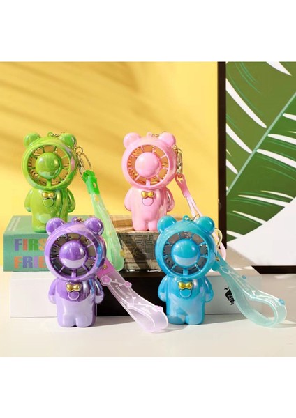 Yeşil Mini Fan, USB Şarjlı, 12X6, Sürpriz Hediye, Askılı Tasarım