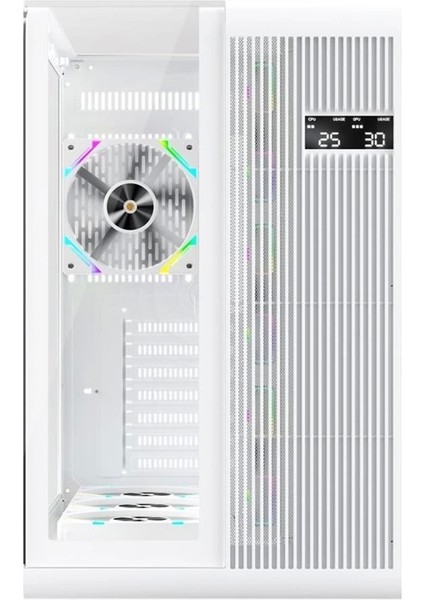 Ontech - 1st Player Rt7 Beyaz Dıgıtal 850W 80+ Gold Full Modüler 4X12CM Argb 3 Taraflı Temperli Cam USB 3.0 - Type C Atx Kasa modelleri