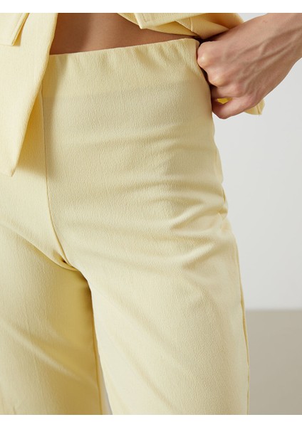 Yeni Sezon Beli Lastikli Kadin Pantolon - S5PU26Z8