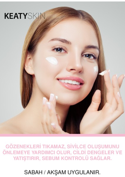 2'li Yağsız Nemlendirici Krem | Akneye Eğilimli Karma &amp; Yağlı Ciltler Için | Parlama Akne Karşıtı