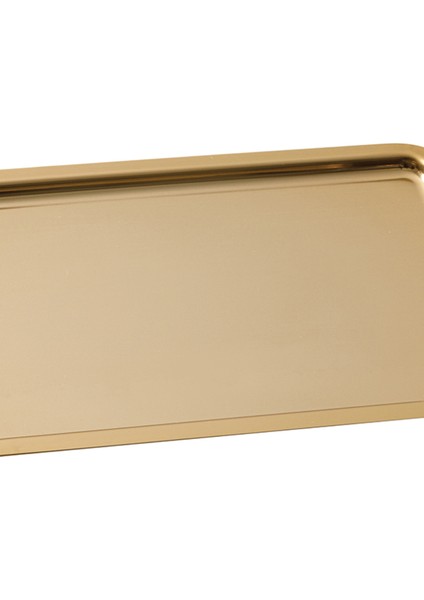 Shiny Metal Tepsi 32X22 cm Gold fırsatları