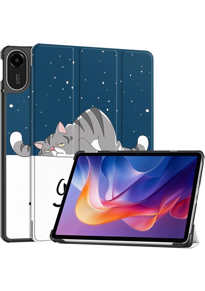 Boyalı Deri Akıllı Tablet Kılıfı Xiaomi Redmi Pad 2 Için (Yurt Dışından)