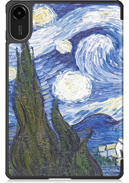 Boyalı Deri Akıllı Tablet Kılıfı Xiaomi Redmi Pad 2 Için (Yurt Dışından) fırsatları