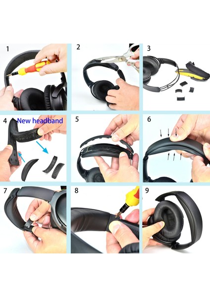 Bose QC35/QC35 II/QC45/QC Se Kafa Bandı Yastık Pedi Için (Yurt Dışından) indirimleri