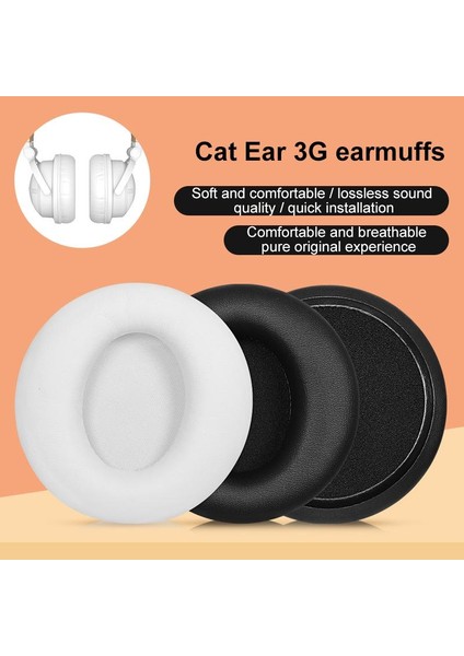 Brookstone Yowu Skirk Mod Z 3g Için 2 Adet Deri Kulak Yastıkları Brookstone Yowu Selkirk Model Z 3g (Siyah) (Yurt Dışından)