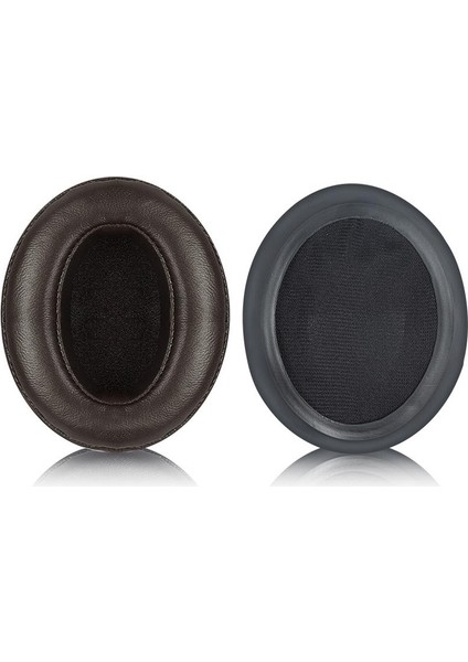 2 Adet Yedek Kulak Yastıkları Kuzu Derisi (Koyu Kahverengi) (Yurt Dışından)