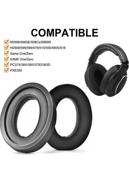 Sennheiser HD599 Için 1 Çift Ice-Cool Yedek Kulak Pedleri (Yurt Dışından)