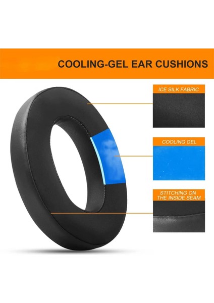 Sennheiser HD599 Için 1 Çift Ice-Cool Yedek Kulak Pedleri (Yurt Dışından)