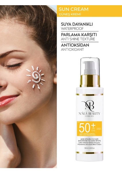 Organik İçerikli Leke Eğilimli Ciltlere Uygun Güneş Koruyucu Leke Önleyici Güneş Kremi SPF 50+ 100 ml fiyatları