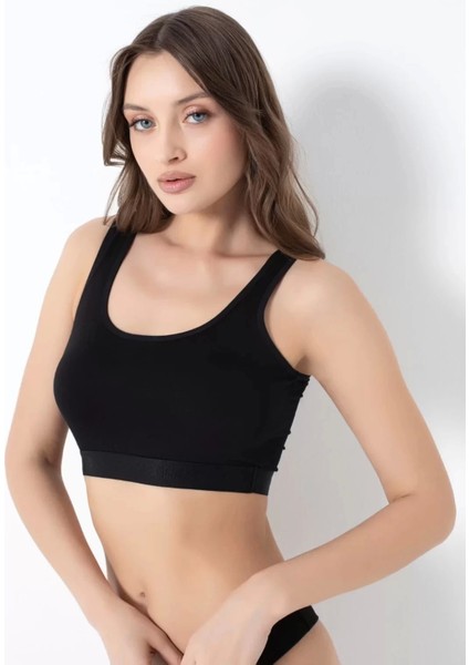 941 Bayan Bambu Kalın Askılı Pedli Büstiyer