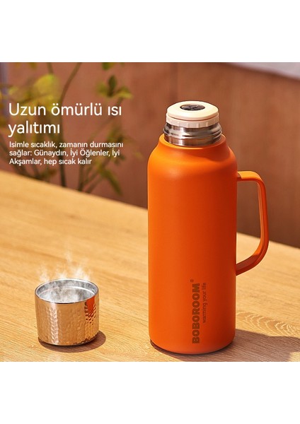 BOBOROOM316 Paslanmaz Çelik Termos Bardak Açık Spor Büyük Kapasiteli Su Şişesi (Yurt Dışından) modelleri