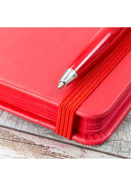 Kişiye Özel Kırmızı Defter ve Silindir Kutulu Tükenmez Kalem Seti indirimleri
