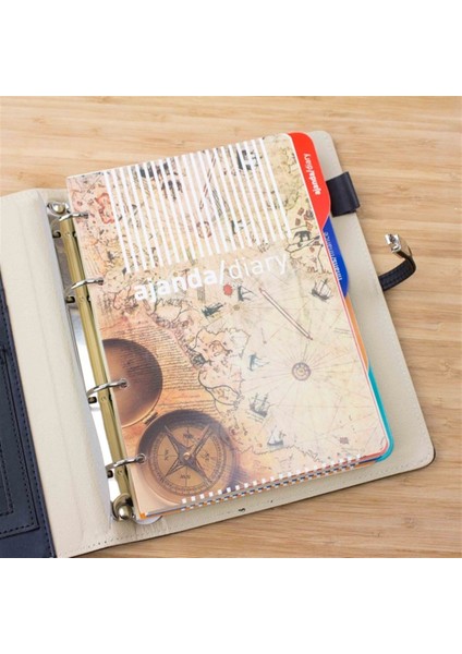 Kişiye Özel Organizerli Tarihsiz Ajanda Not Defteri ve Kalem Seti Siyah Kutulu