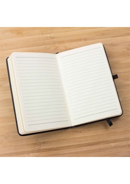 Kişiye Özel Organizerli Tarihsiz Ajanda Not Defteri ve Kalem Seti Siyah Kutulu