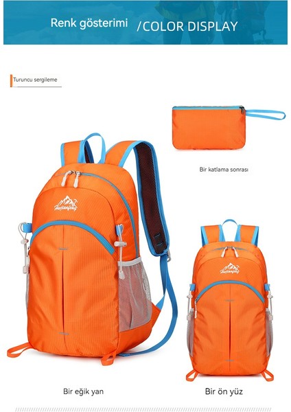 Ultra Hafif Büyük Kapasiteli Açık Spor Sırt Çantası Katlanabilir Depolama Çantası (Yurt Dışından) indirimleri