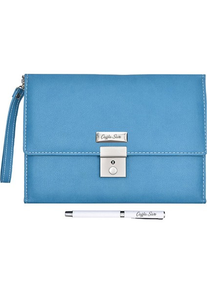 Kişiye Özel 2025 ORGANIZERLI Anahtarlı Kitlenebilir Çantalı Dünya Haritası Baskılı Ajanda ve Kalem Seti fiyatları