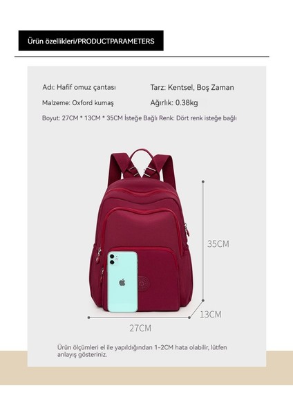 Sırt Çantası Kadın Büyük Kapasiteli Ejderha Kumaş Sırt Çantası Hafif Okul Çantası (Yurt Dışından) fiyatları