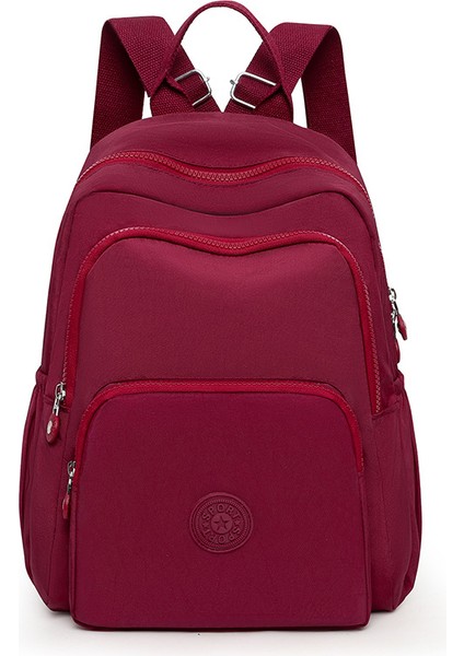 Sırt Çantası Kadın Büyük Kapasiteli Ejderha Kumaş Sırt Çantası Hafif Okul Çantası (Yurt Dışından)