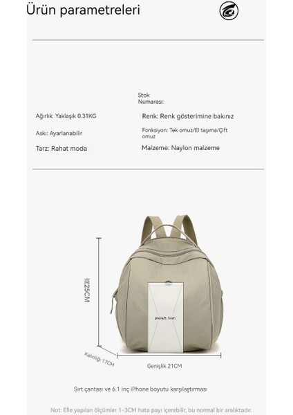 Banliyö Küçük Sırt Çantası Açık Eğlence Seyahat El Taşıma Kadın Çantası Büyük Kapasiteli Öğrenci Okul Çantası (Yurt Dışından) fırsatları