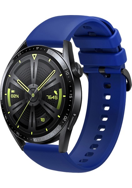 Huawei Watch Gt3 46MM Uyumlu Kordon Yumuşak Dokulu Soft Renk Tokalı Silikon Kayış