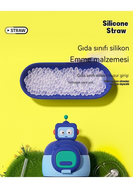 Anaokulu Çocuk Termos Bardak Karikatür Pipet (Yurt Dışından) indirimleri