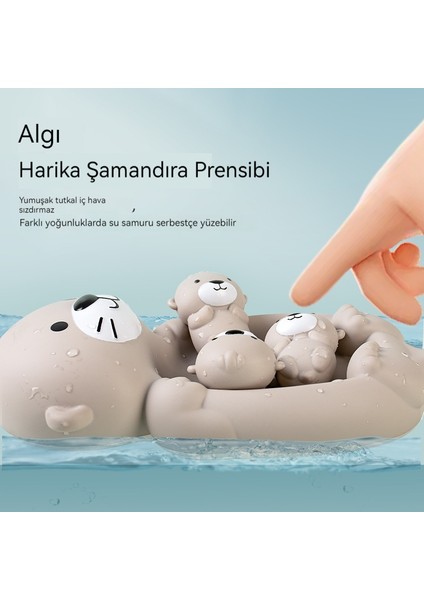 Çocuklar Banyo Banyo Yüzen Hayvan Su Samuru Banyo Oyuncak (Yurt Dışından) modelleri
