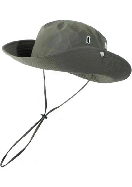 Batı Kovboy Şapka Balıkçı Şapka Japon Ipli Erkek ve Kadın Yaz Güneşlik Güneş Kremi Açık Yürüyüş Dağcılık Balıkçılık Şapka (Yurt Dışından)