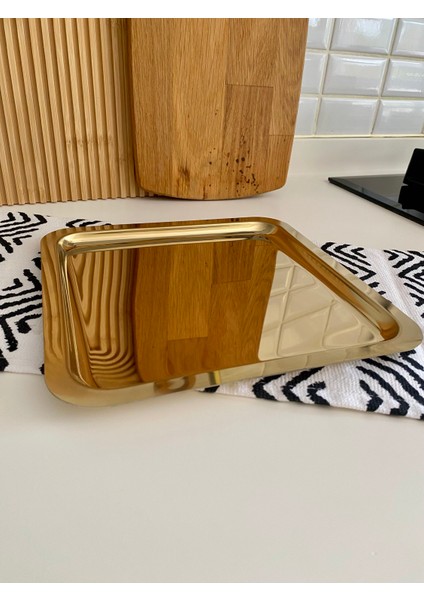 2li Gold Kare Sunum Tepsisi 21cm*21cm fiyatları