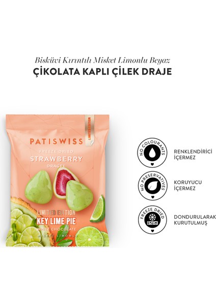 Beyaz Çikolatalı Misket Limonlu Çilek Draje 50g x 4 Adet modelleri