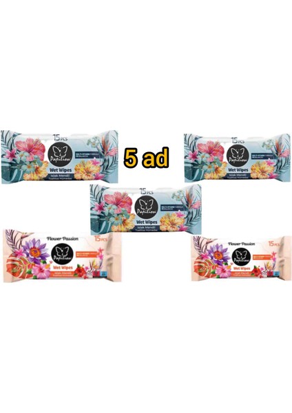 Cep 15li Islak Mendil 5 Paket