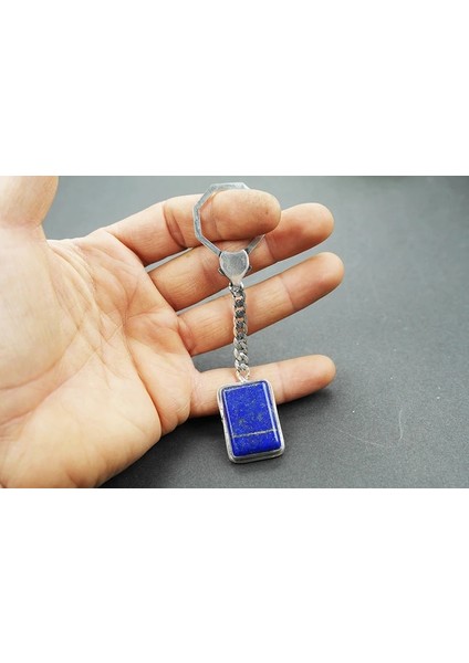 Lapis Taşlı 925 Ayara Gümüş Anahtarlık fiyatları