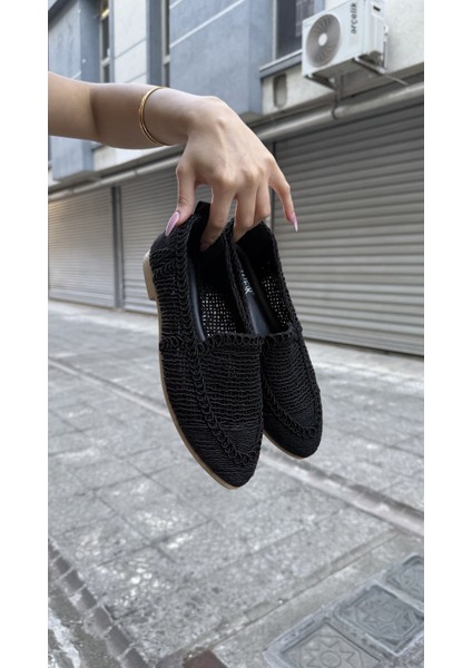 Kadın Hasır Dantelli Babet PW01