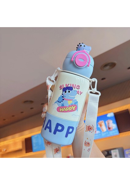 Yalıtımlı Kupa Boynuzlu Pipetli Kupa (Yurt Dışından)