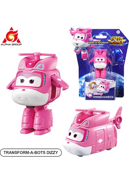 Süper Kanatlar Mini Yenı Jett 2 Inç 3 Adımda Uçakya Robot Dönüşümü Deformasyon Aksiyon Figürleri 2 Modu Dönüştürücü Çocuk Oyuncak (Yurt Dışından)
