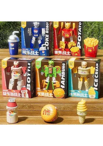 Dönüşüm Makine Modeli Oyuncak Çift Form Dönüşüm Robot Oyuncak Simülasyon Dondurma Kızartma Burger Oyun Evi Çocuk Sürpriz Hediye (Yurt Dışından) fırsatları