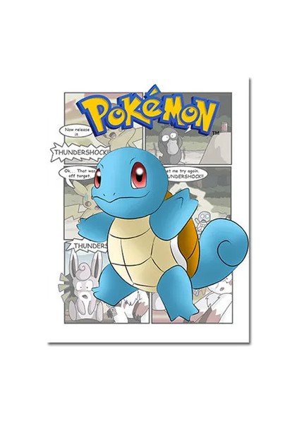 Pokemon Çevre Birimleri Posterler Pikachu Bulbasaur Charicanvas Canvas Tuval Boyama Anime Duvar Sanatı Baskılar Çocuk Odası Dekor Hediyeler Oyuncak (Yurt Dışından)