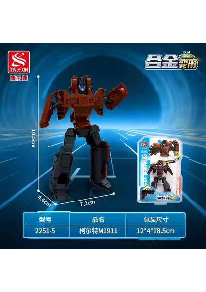 Stokta Dönüşüm Oyuncak Hedef Usta Oyuncak Tabanca Kombine Dönüşüm Robotu King Kong Beşi Bir Arada Model Hediyeler (Yurt Dışından)