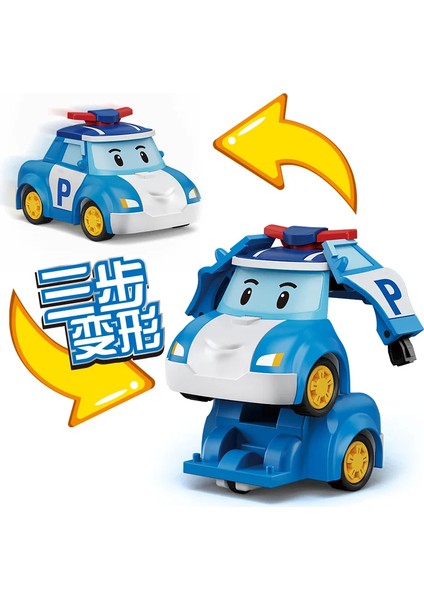 6 Adet/takım Karikatür Robocar Poli Aksiyon Figürleri Dönüşüm Anime El Deformasyon Araba Modeli Uçak Hediye Oyuncaklar Robotlar (Yurt Dışından) modelleri