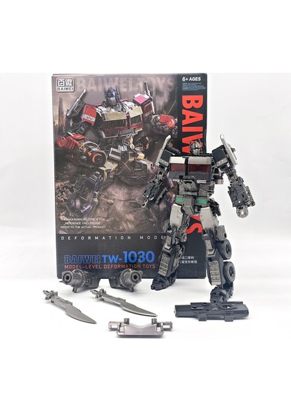 20.5 cm Dönüşüm Film Oyuncaklar TW-1023 Baıweı Yeni Çocuk Tankı Ko SS54 Anime Aksiyon Figürü Robot Araba Uçak Modeli TW-1032B (Yurt Dışından)