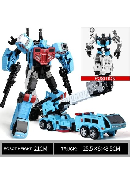Haizhixing Yeni Tank Dönüşüm Robot Oyuncak Arabalar Erkek Anime Devastator Uçak Mühendislik Askeri Modeli Ko Kids Çocuklar (Yurt Dışından)