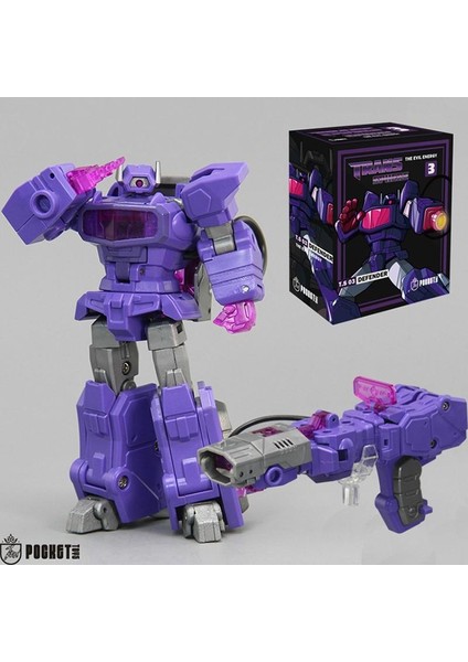 Stokta Dönüşüm Pockettoys Pt-03 Shockwave Pt-04 Soundwave Pt-01 Op Komutanı Küçük Ölçekli Robot Figürleri Oyuncak Hediye (Yurt Dışından)