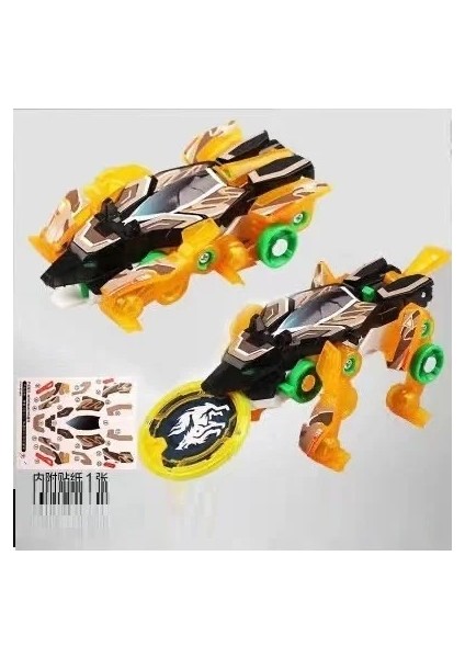 2024 Wild Violence Transformation Anime Action Figure Robot Burst Deformation Car Beast 360° Flip Capture Chip Kids Toys (Yurt Dışından)