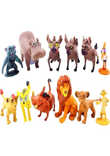 (12 Adet/grup) Karikatür Aslan Bekçi Kral Kion Simba Pvc Rakamlar Anime Aksiyon Figürleri Bebek Modeli Çocuk Doğum Günü Hediyesi Oyuncaklar (Yurt Dışından)