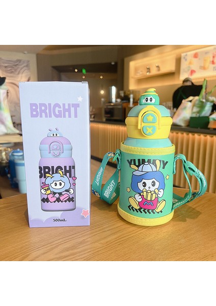 Yalıtımlı Kupa Boynuzlu Pipetli Kupa (Yurt Dışından)