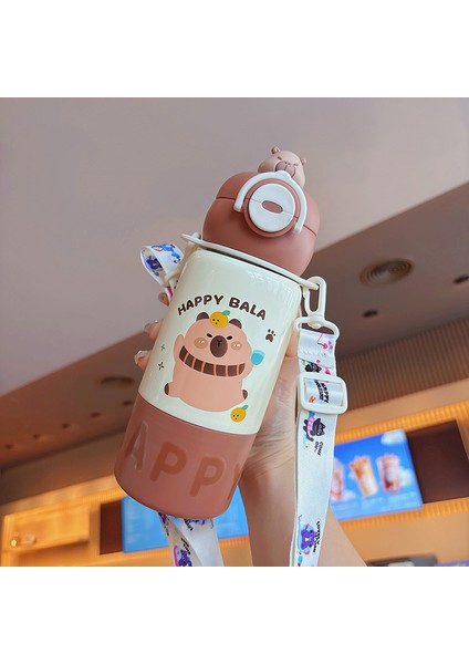 Yalıtımlı Kupa Boynuzlu Pipetli Kupa (Yurt Dışından)