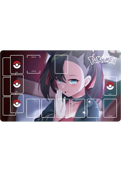 60X35CM Yeni Karikatür Pokemon Bulbasaur Lucario Ptcg Savaş Kart Masası Mat Pikachu Serin Tek Oyuncu Savaş Kurulu Oyun Halısı Hediye (Yurt Dışından)